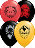 Qualatex Marvel's Characters Faces Sortiment 12,5cm 5 Inch Latex Luftballons