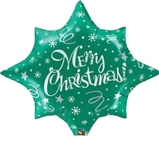 Merry Christmas Stern Folienballon 81cm 32"