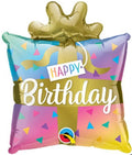 Mini Folienballon Birthday Present 36cm 14''