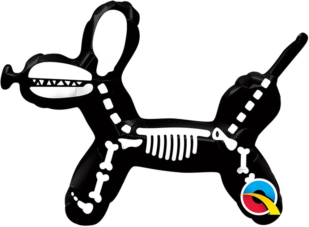 Mini Folienballon Balloon Dog Skeleton Hundeskelett 36cm 14''