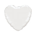 Mini Folienballon Herz Weiß (White) 10cm 4" Qualatex
