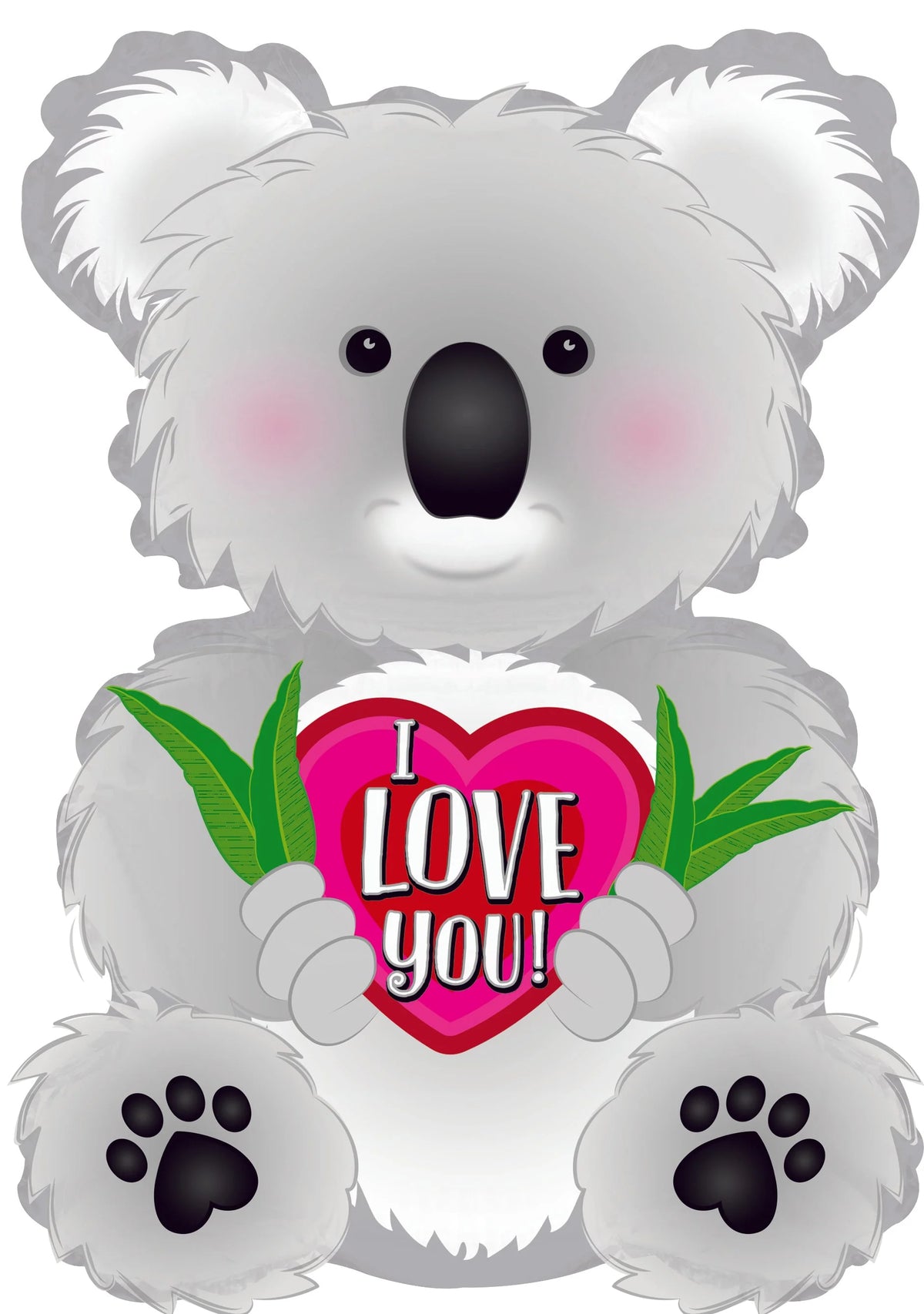 Mini Folienballon I Love You Koala 30cm 12''