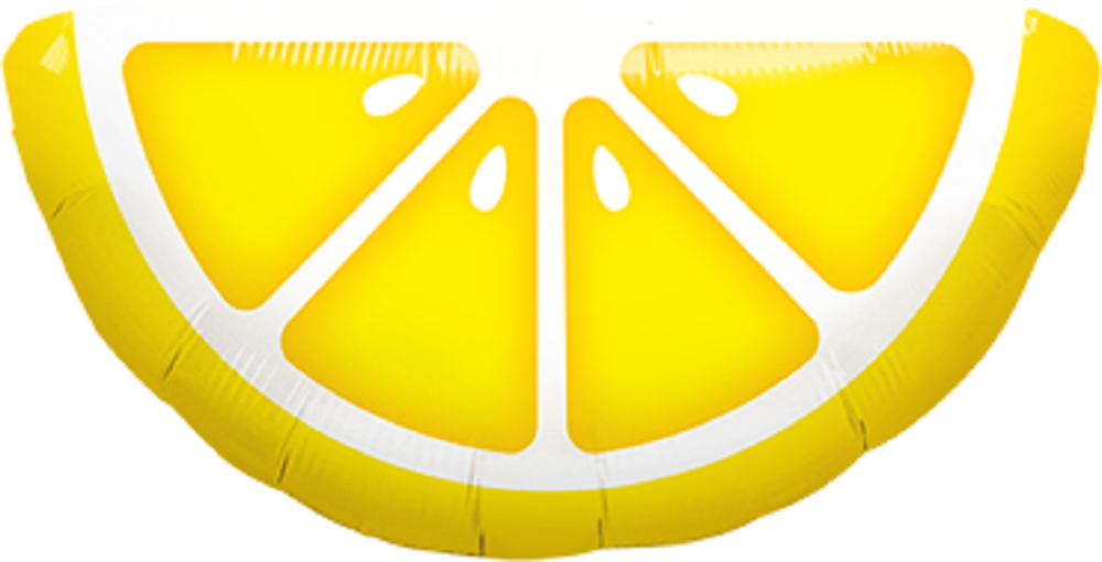 Mini Folienballon Zitrone Lemon Slice 36cm 14''