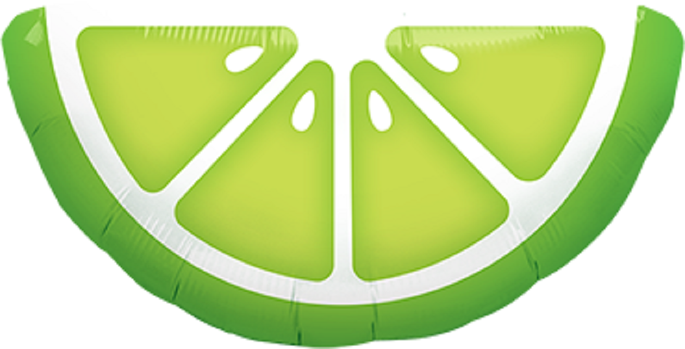 Mini Folienballon Limette Lime Slice 36cm 14''