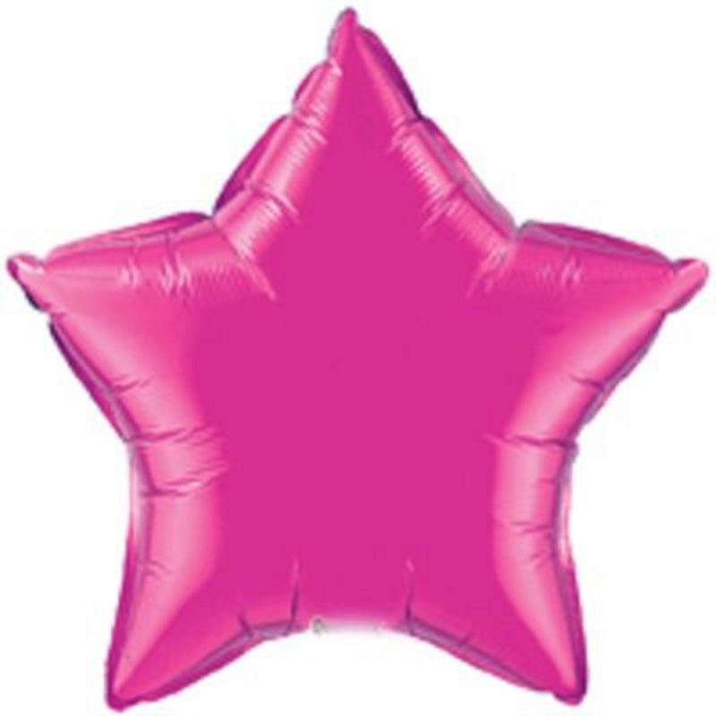 Mini Folienballon Magenta Stern 10cm 4''