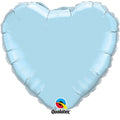 Mini Folienballon Pearl Light Blue Heart 10cm 4 Inch 