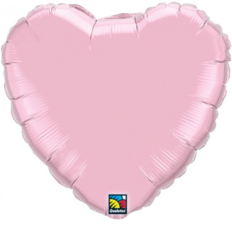 Mini Folienballon Pearl Pink (Rosa) Heart 23cm 9''