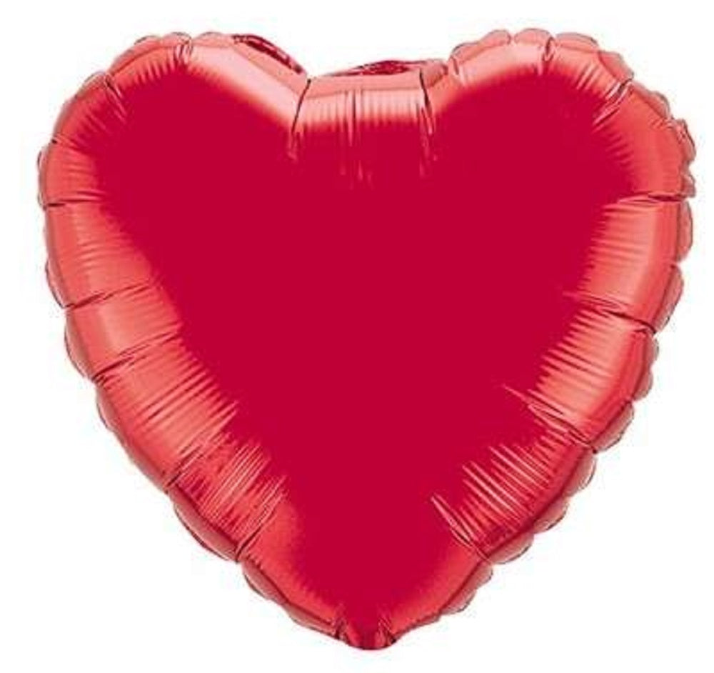 Mini Folienballon Ruby Red Heart (Rot) 10cm 4''
