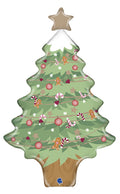 Mini Folienballon Weihnachtsbaum 36cm 14"