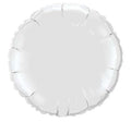 Mini Folienballon Rund Weiß 10cm 4"