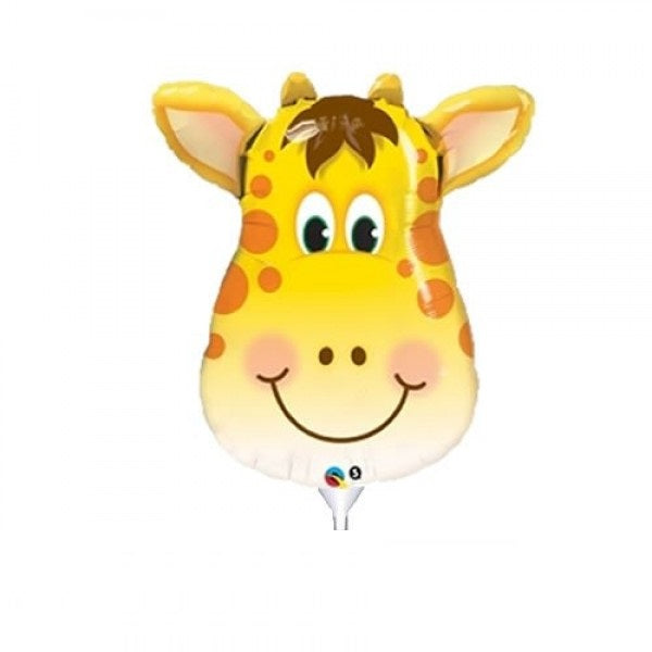 Mini Folienballon Giraffenkopf 35cm 14"