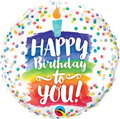 Mini Folienballon Happy Birthday To You Rainbow Cake 23cm 9''