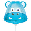 Mini Folienballon Happy Hippokopf 35cm 14"