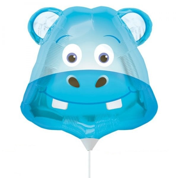 Mini Folienballon Happy Hippokopf 35cm 14"