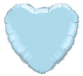 Mini Folienballon Herz Pearl Light Blue (Blau) 23 cm 9"