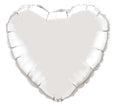 Mini Folienballon Silver Heart 10cm 4 Inch Herz Silber