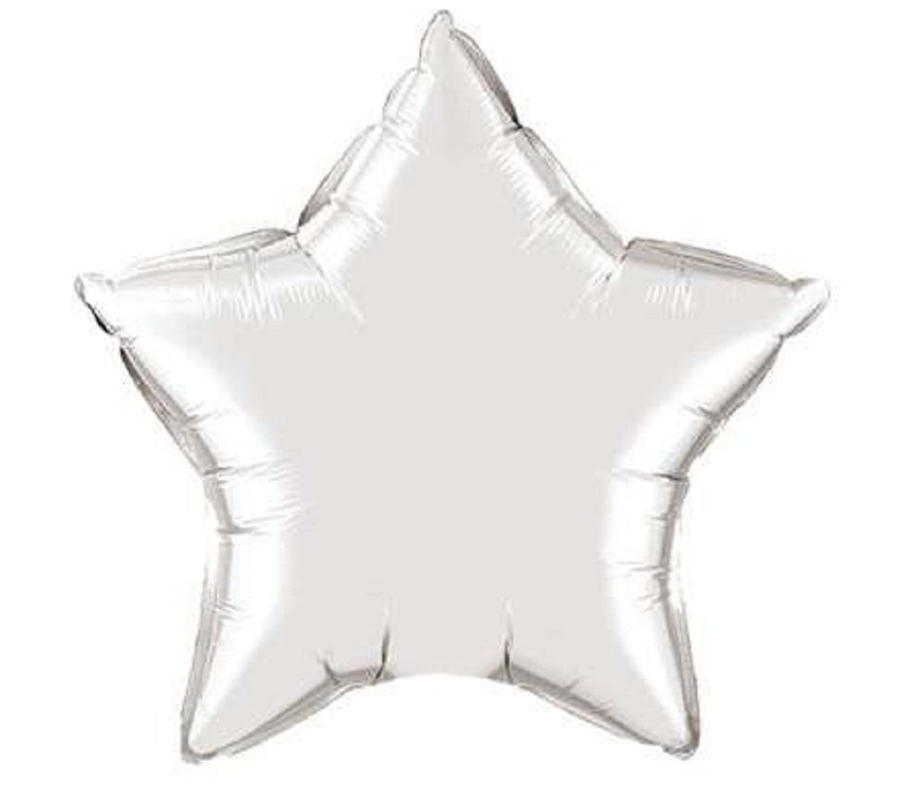 Mini Folienballon Silver (Silber) Stern 10cm 4''