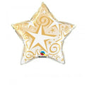 Mini Folienballon Starblust Stern gold 22,5cm 9"