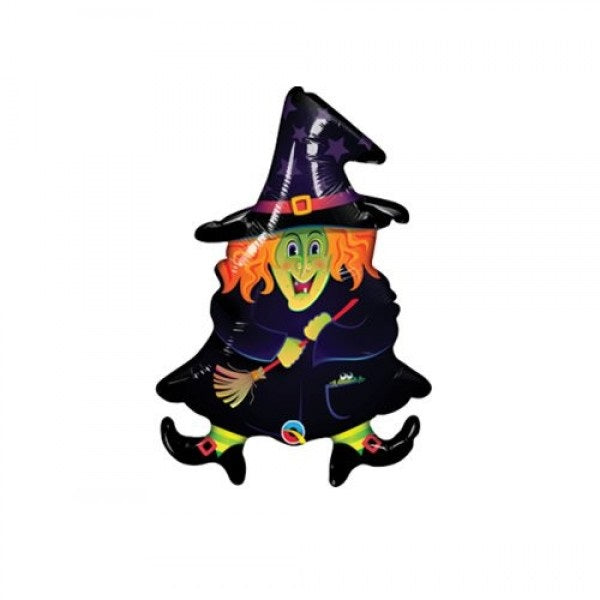Mini Folienballon Verrückte Hexe Wacky Witch 35cm 14"