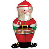 Mini Folienballon Weihnachtsmann Nikolaus 30cm 12"