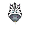 Mini Folienballon Zebrakopf 35cm 14"