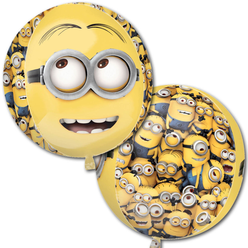 Minions, Bob, Kevin, Stuart Orbz XL Kugel Folienballon - 38 x 40cm