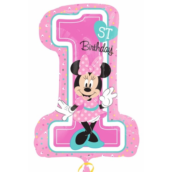 Minnie 1st Birthday Folienballon 71 cm 28 Inch