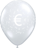 Money Money Geld 12,5cm 5 Inch Latex Luftballons Qualatex