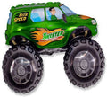 Monster Truck Grün Twister mit Fahrer Folienballon 96 x 68cm
