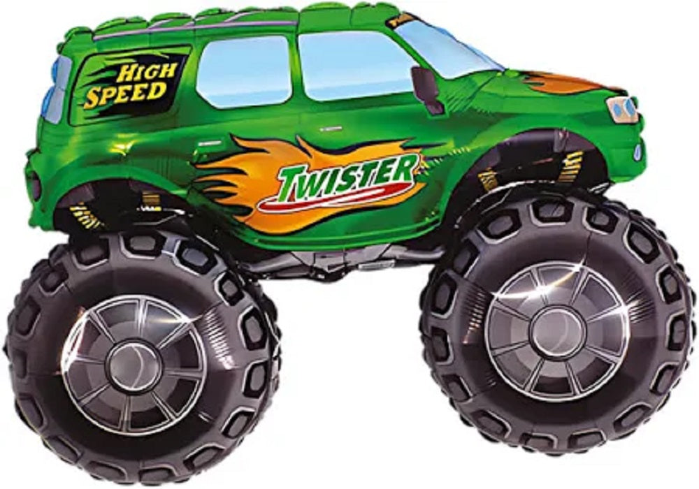 Monster Truck Grün Twister Folienballon 