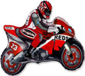 Motorbike Motorrad rot Folienballon 66 x 84cm
