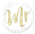 Mr Glitter Gold Folienballon 46cm 18 Inch Hochzeit