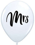 Mrs White 27,5cm 11" Latex Luftballons Qualatex