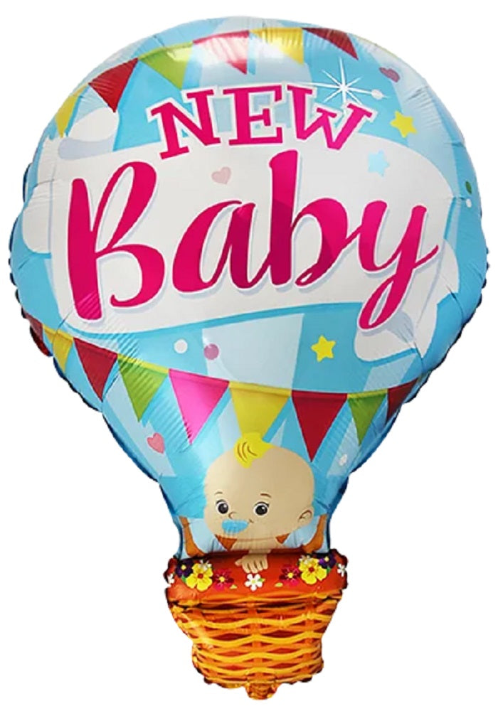 New Baby Heißluftballon Boy Folienballon