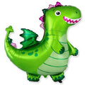 Niedlicher Baby Drache Grün Folienballon 92cm