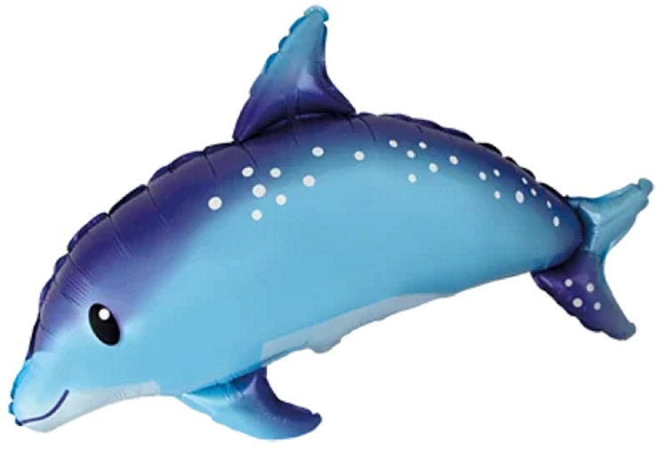Niedlicher Delfin Dunkelblau 56 x 95cm
