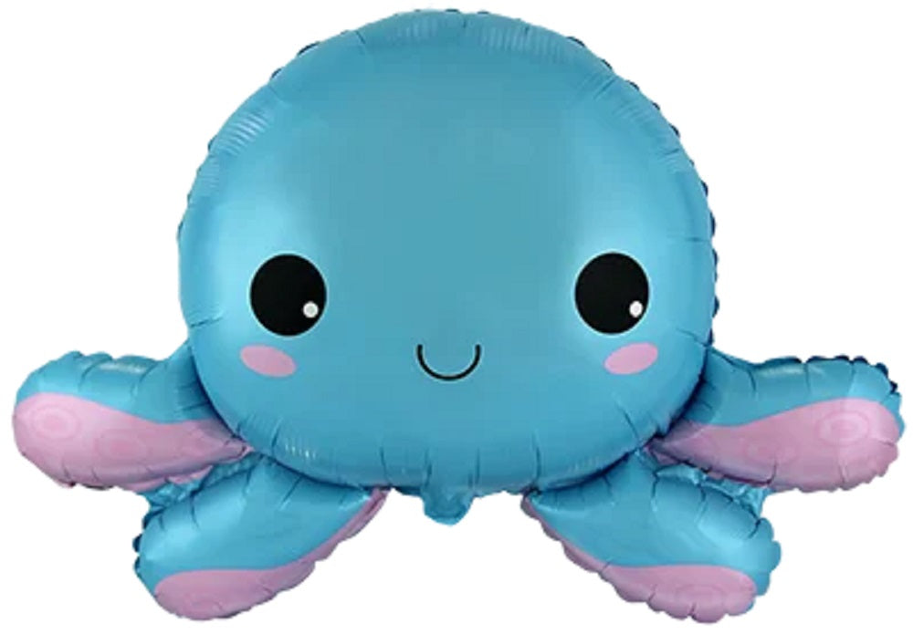 Niedlicher Oktopus Folienballon 63 x 79cm