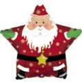 Nikolaus Weihnachtsmann Stern Folienballon 45cm 18"