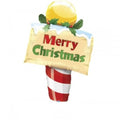 Nordpol Schild Merry Christmas Folienballon 112cm 44"