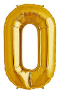 North Star Folienballon Zahl 0 (gold) - 86cm