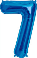 North Star Folienballon Zahl 7 (blau) - 86cm