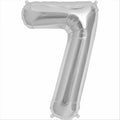 North Star Folienballon Zahl 7 (silber) - 86cm
