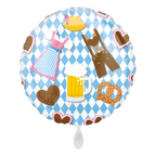 Oktoberfest Bierkrüge Brezel Trachten Folienballon 43cm 17''