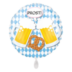 Oktoberfest Bierkrüge Brezel Trachten Folienballon 43cm 17''