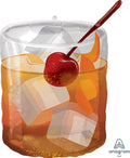 Old Fashioned Whisky Glas Folienballon - 58cm 23''
