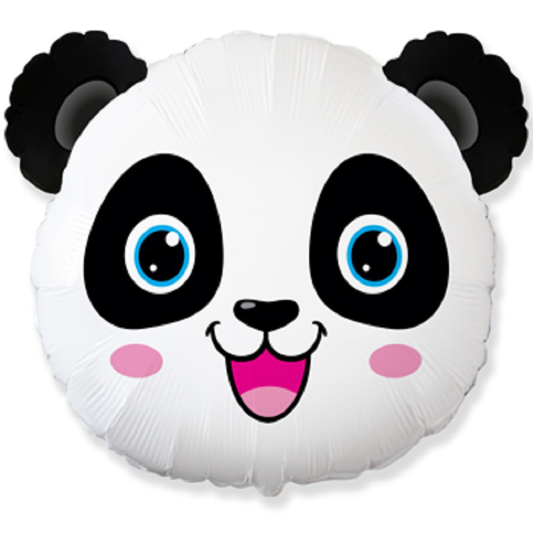 Pandakopf Folienballon 53 x 65cm