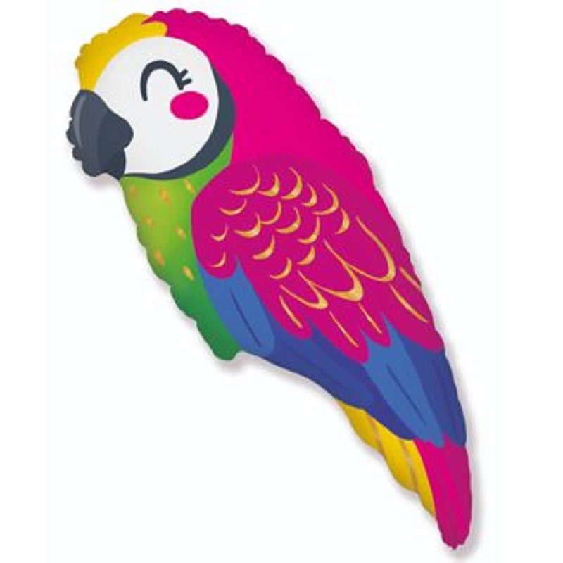Parrot Papagei Folienballon 43 x 89 cm