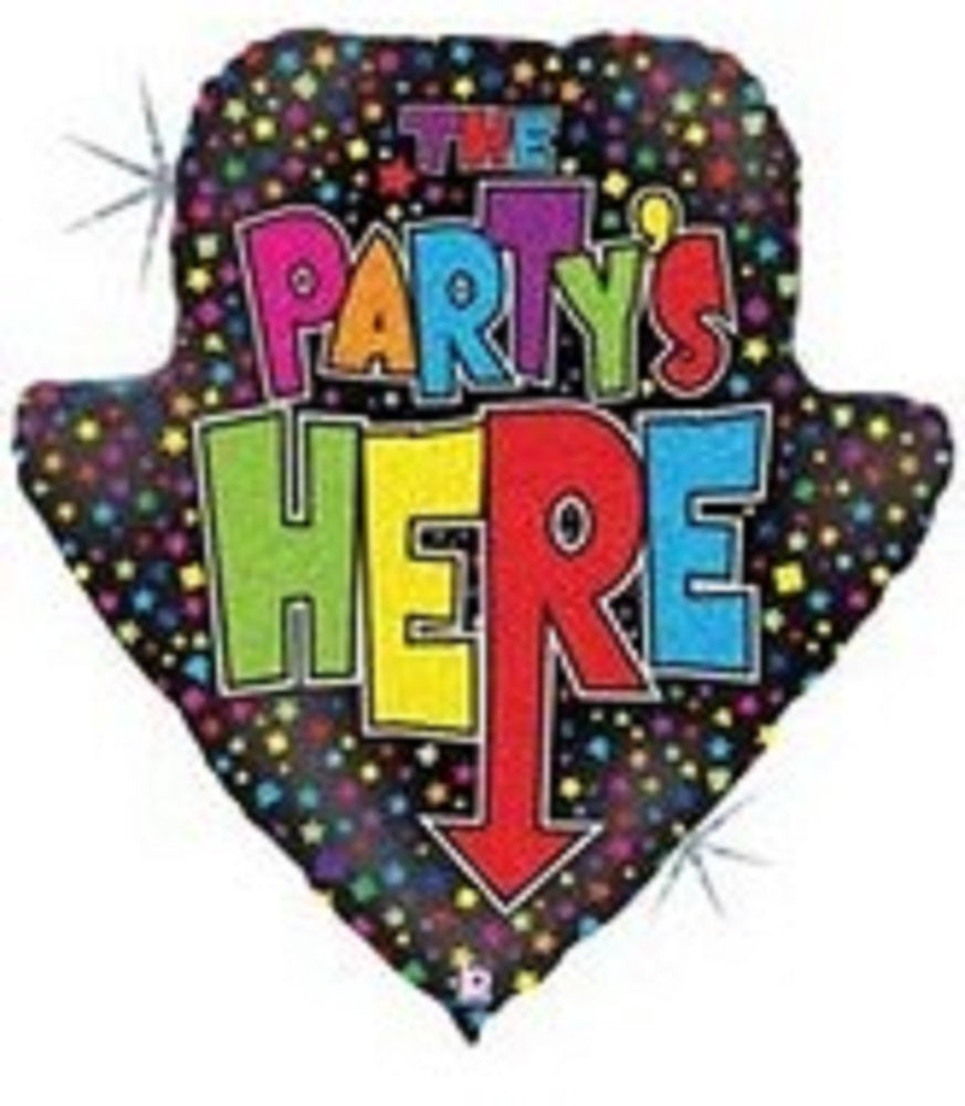 Partypfeil Folienballon Hinweisschild 76cm 30"
