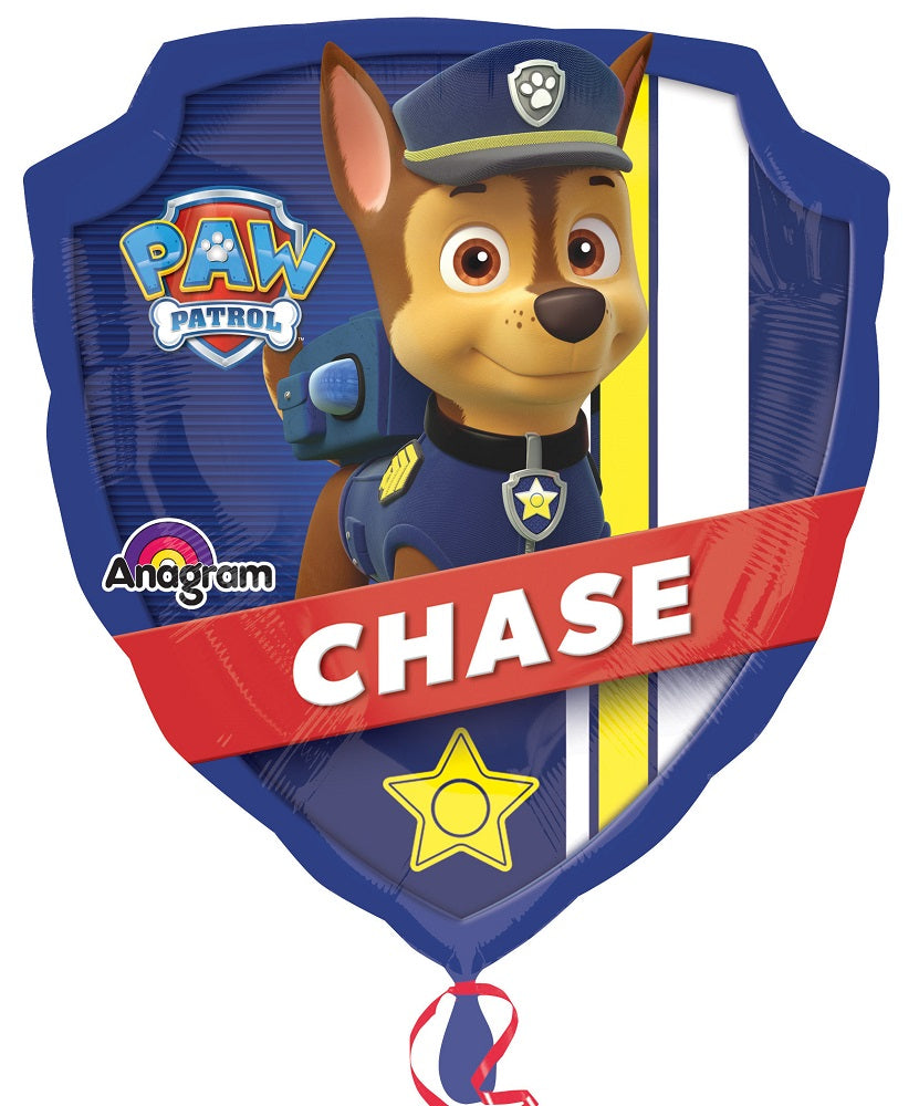 Paw Patrol Chase Marshall Schild Folienballon 76 x 86cm