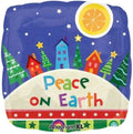 Peace on Earth Village Friede auf Erden Dorf Folienballon 45cm